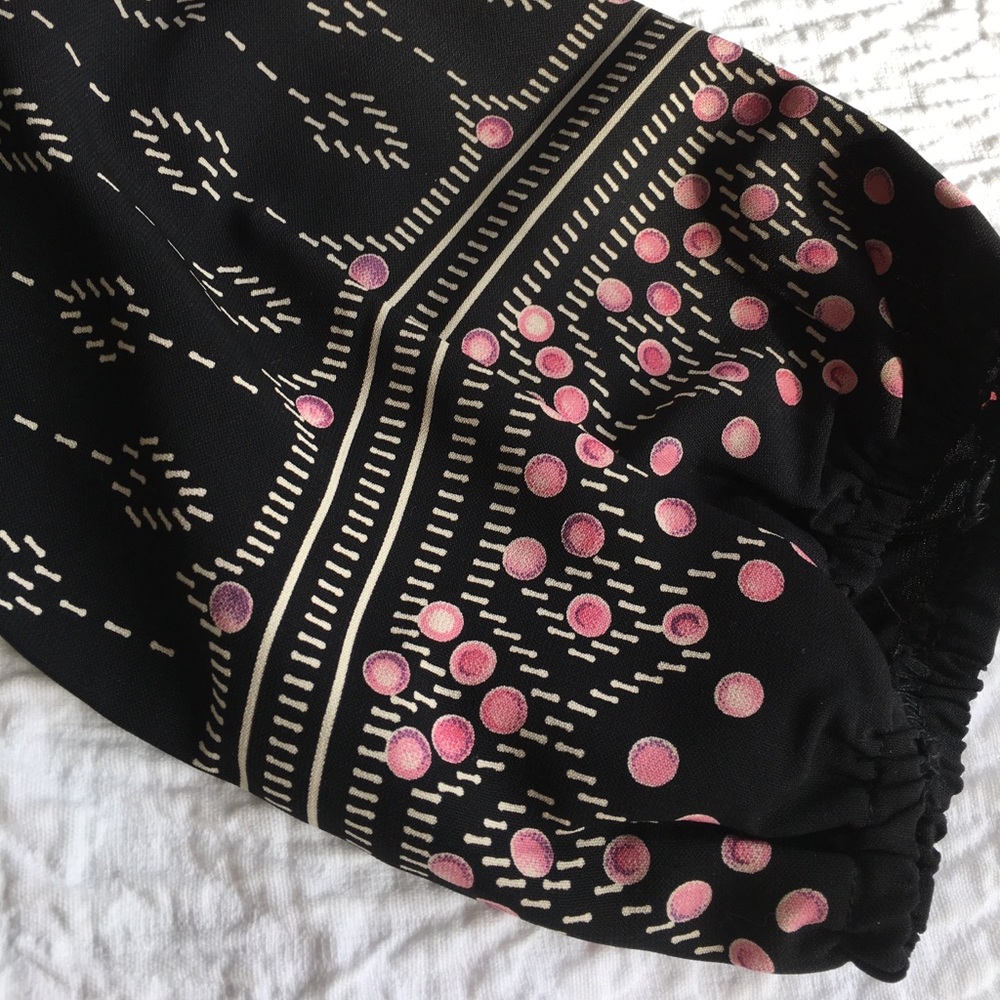 Collarless Blouse with 3/4 sleeves